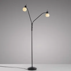 Just Light Flexible Stehleuchte Glas Metall 170 cm inkl E14 3000 K