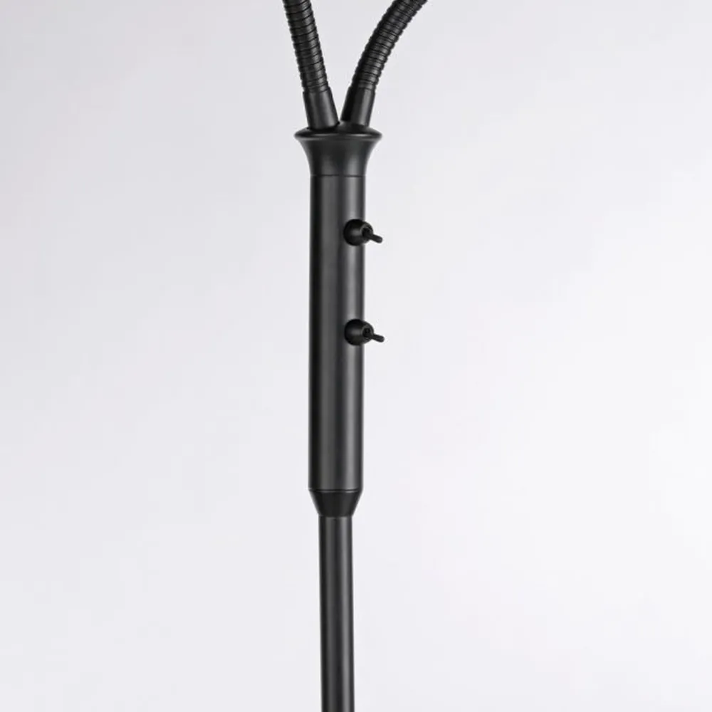 Just Light Flexible Stehleuchte Glas Metall 170 cm inkl E14 3000 K