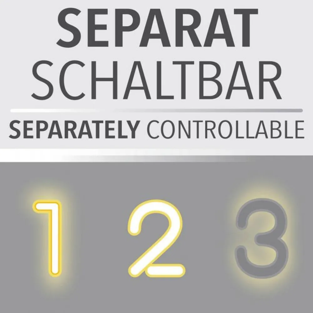 Just Light Flexible Stehleuchte Glas Metall 170 cm inkl E14 3000 K