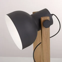 Best Just Light Flexible Tischlampe Holz Metall E27 45 cm Industrial