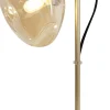Best Eco-Light Flexible Tischleuchte Glasschirm 35,3 cm Gold Bernstein