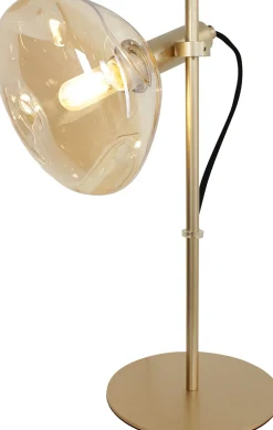 Best Eco-Light Flexible Tischleuchte Glasschirm 35,3 cm Gold Bernstein