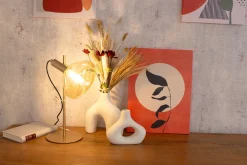 Best Eco-Light Flexible Tischleuchte Glasschirm 35,3 cm Gold Bernstein