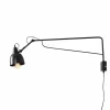 ALDEX Flexible Wandlampe Metall Schwarz E27 für Steckdose* Wandleuchten|Badezimmer Lampe