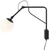 ALDEX Flexible Wandleuchte Glasschirm Metall E14 gemütlich* Wandleuchten|Badezimmer Lampe