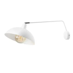 ALDEX Flexible Wandleuchte Weiß Metall T:60 cm E27 Loft* Wohnzimmerlampen|Metall Lampen