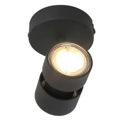 Steinhauer Flexibler Deckenspot Schwarz inkl. GU10 akzentuiert* Spots|Badezimmer Lampe