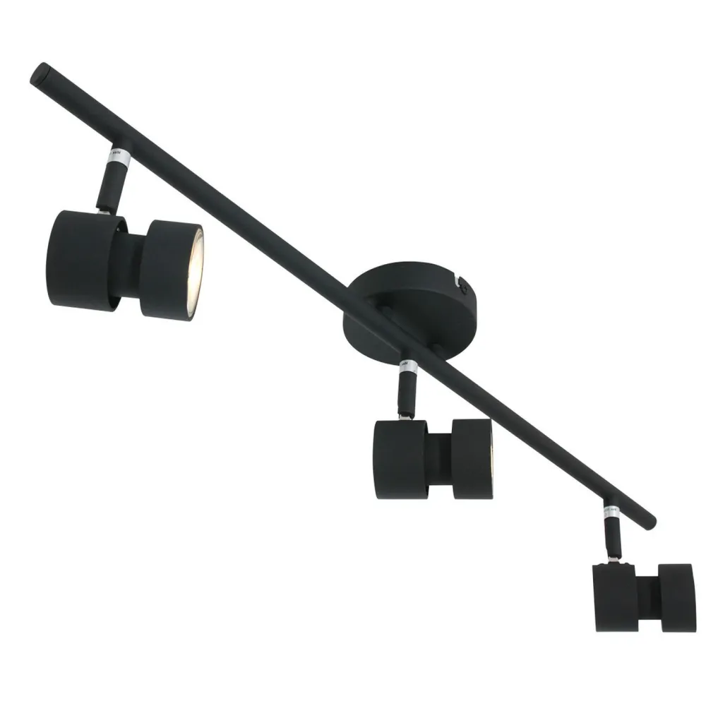 Steinhauer Flexibler Deckenspot Schwarz inkl. GU10 3-flammig* Deckenleuchten|Spots