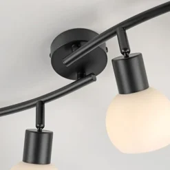 Clearance Just Light Flexibler Deckenstrahler Glas Metall inkl E14 3000 K