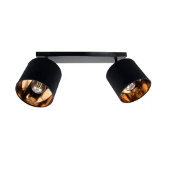 Belis Flexibler Deckenstrahler Stoff Metall E27 70 cm lang* Spots|Flurlampen