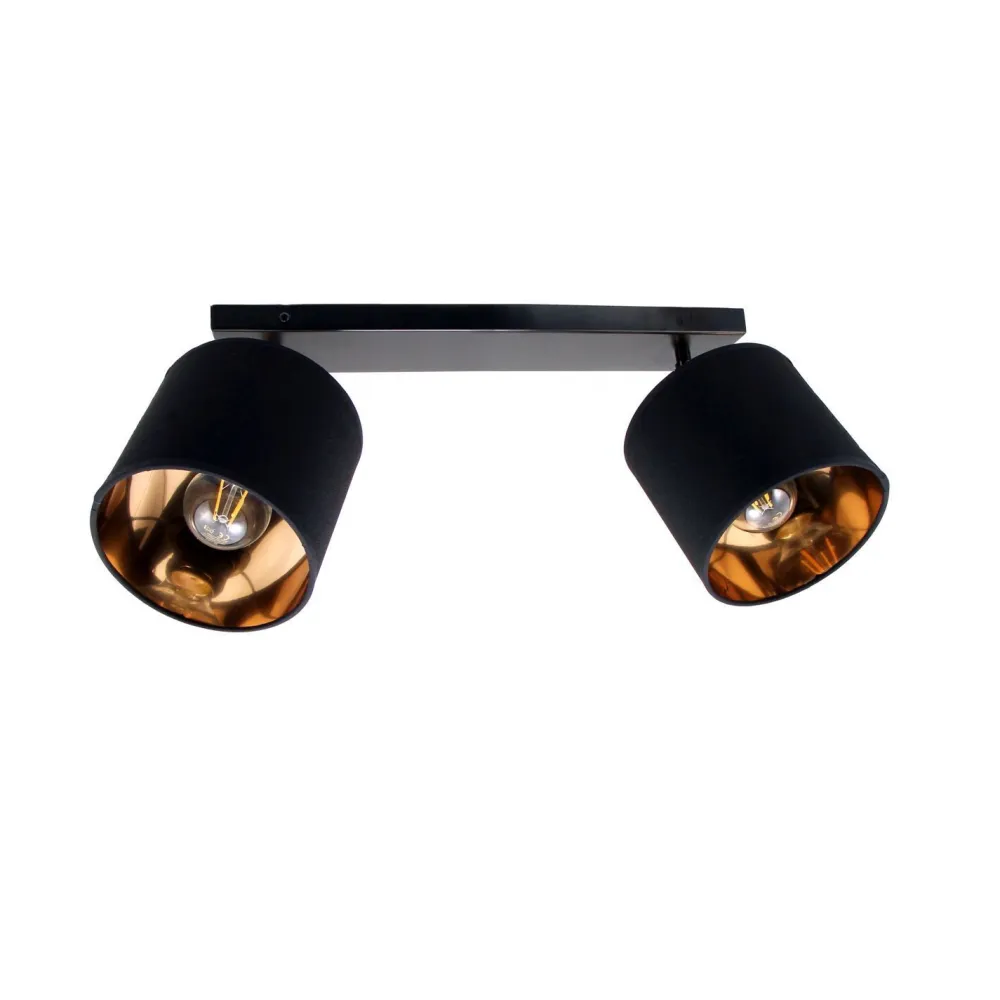 Belis Flexibler Deckenstrahler Stoff Metall E27 70 cm lang* Spots|Flurlampen