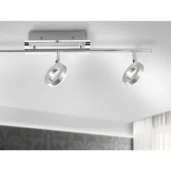 Paul Neuhaus Flexibler LED Deckenspot in Aluminium IP44 L:67 cm* Flurlampen|Bürolampen