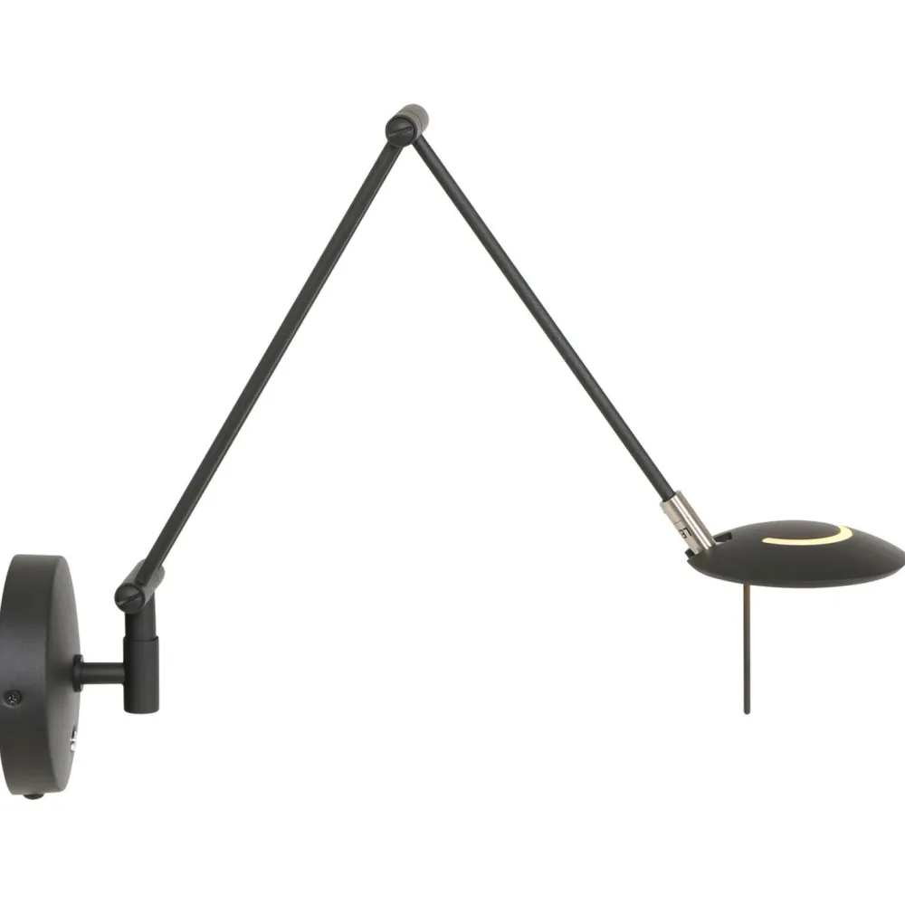 Steinhauer Flexibler LED Wandstrahler Schwarz dimmbar* Led Lampen|Spots