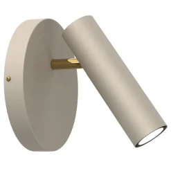 Luminex Flexibler Wandspot Beige Gold GU10 H:19,5 cm elegant* Metall Lampen|Wohnzimmerlampen