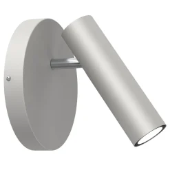 New Luminex Flexibler Wandspot Grau Chrom GU10 H:19,5 cm elegant