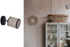 Online Belis Flexibler Wandstrahler blendarm Stoff E14 H:16 cm klein