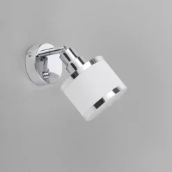 Just Light Flexibler Wandstrahler Chrom Metall E14 blendarm* Flurlampen|Bürolampen