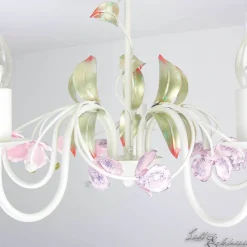 Luminex Florale Hängeleuchte Ø62cm 3-flmg* Glaslampen|Florale Lampen