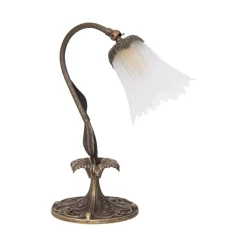 Giovanni Battista Florale Nachttischleuchte Weiß* Tischlampen|Lampen Aus Aller Welt