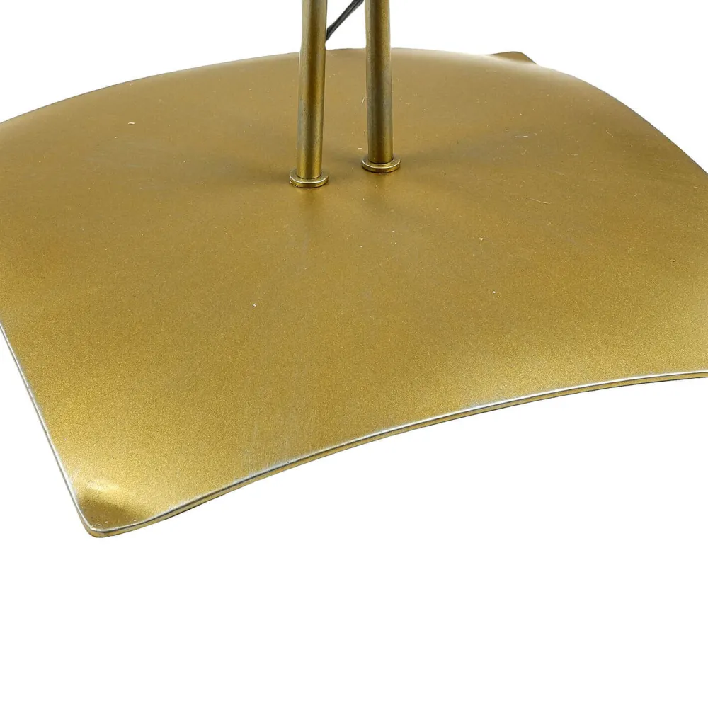 Luminex Florale Stehlampe Wohnzimmer in Gold Alabaster Glas* Glaslampen|Florale Lampen