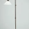 Berliner Messingleuchten Florale Stehleuchte Antik Messing Glas E27 160 cm* Wohnzimmerlampen|Metall Lampen