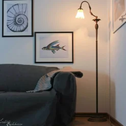 Best Giovanni Battista Florale Stehleuchte Weiß