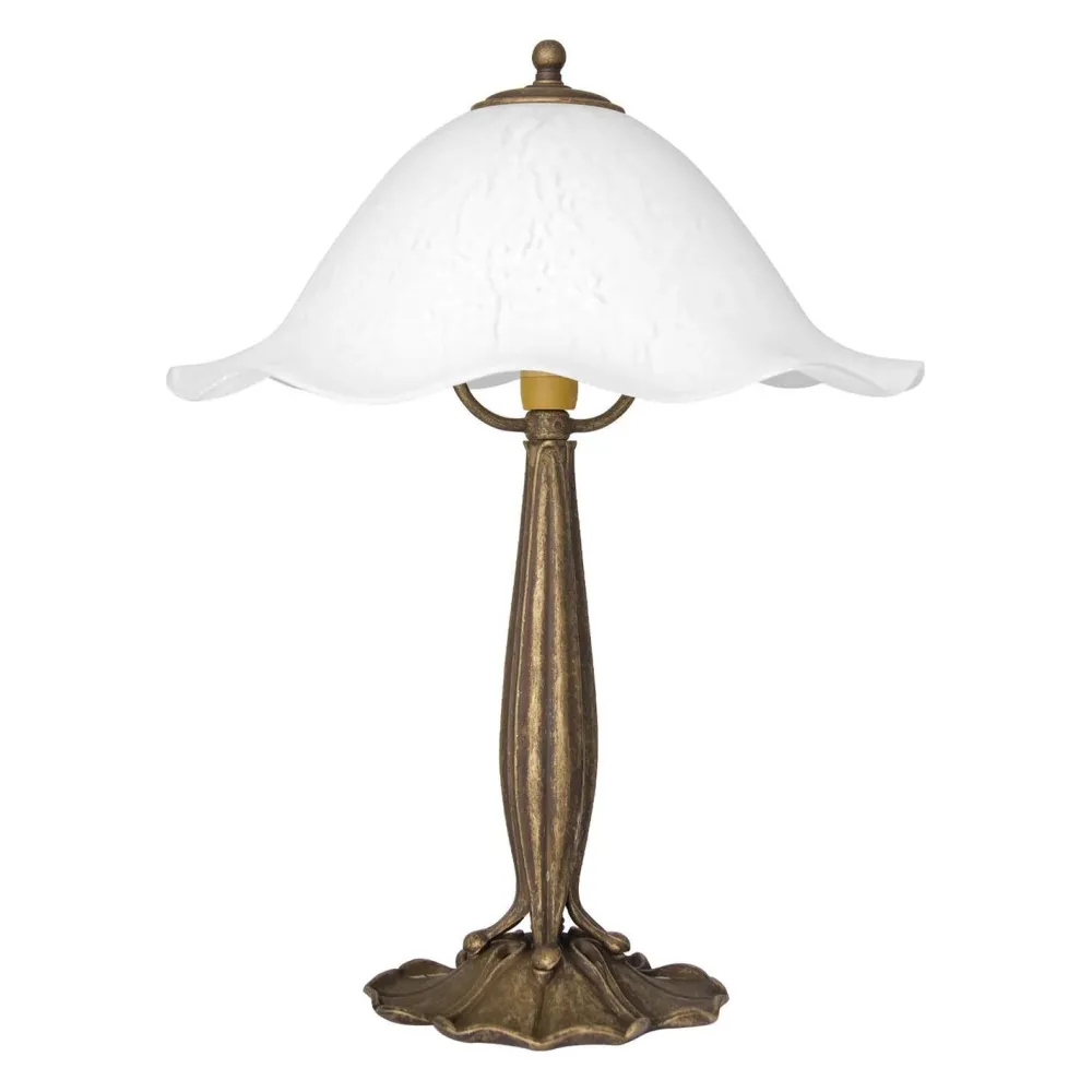 Giovanni Battista Florale Tischleuchte Mughetto Weiß* Tischlampen|Lampen Aus Aller Welt