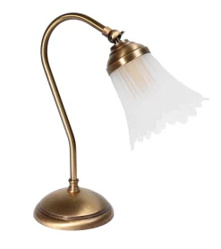 Giovanni Battista Florale Tischleuchte Weiß* Wohnzimmerlampen|Glaslampen