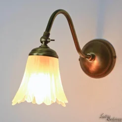 Giovanni Battista Florale Wandlampe Bronze Hell* Wandleuchten|Esszimmer Lampen