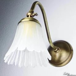 Giovanni Battista Florale Wandlampe Bronze Hell* Wandleuchten|Esszimmer Lampen