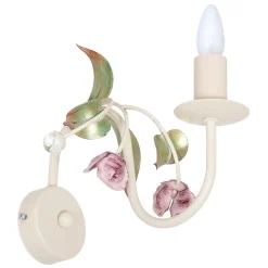 Outlet Luminex Florale Wandleuchte E14 ROSE Rosa