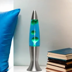 Hot Easylight Fröhliche Lavalampe Blau Grün 40cm G9 Retro ANGELINA