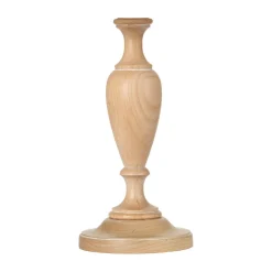Discount Elstead Fuß für Tischleuchte Holz 28 cm hoch in Natur E27