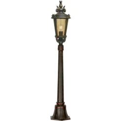 New Elstead Garten Standleuchte BISHOP H:117cm in Bronze antik