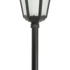 SU-MA Garten Stehlampe Schwarz Aluminium Glas 85cm* Außenleuchten Antik|Rustikale Lampen