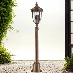 Elstead Gartenbeleuchtung in Bronze H:118cm Rustikal EDMUND* Rustikale Lampen|Vintage Lampen