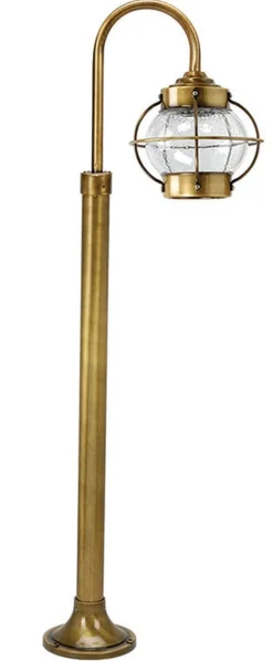 Lido Gartenbeleuchtung Messing Maritim H:85cm außen Weg* Außenleuchten Antik|Gartenlaternen