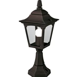 Elstead Gartenbeleuchtung Schwarz Aluminium H:44cm Rustikal