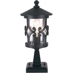 Sale Elstead Gartenbeleuchtung Schwarz Aluminium Glas dekorativ