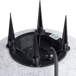 Kanlux Gartenkugel Stein Optik Ø20cm E27 IP65 mit Kabel* Moderne Außenleuchten|Wegeleuchten