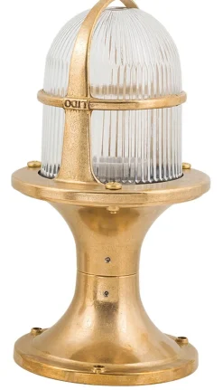 Lido Gartenlampe Messing H:28cm dekorativ außen Maritim* Rustikale Lampen|Messinglampen