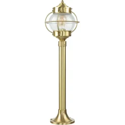 Lido Gartenlampe Messing H:65cm Maritim wetterfest* Rustikale Lampen|Metall Lampen