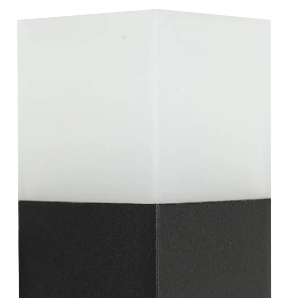 SU-MA Gartenlampe Schwarz eckig 83cm E27 IP44* Metall Lampen|Wegeleuchten