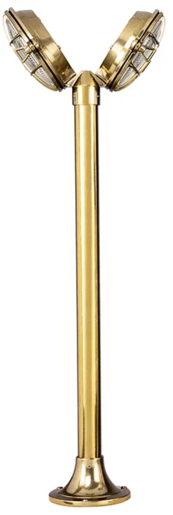 Lido Gartenlampe SERIFOS Messing H:58cm Maritim außen* Außenleuchten Antik|Außenleuchten Messing