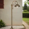 Giovanni Battista Gartenlaterne Messing Glas 148 cm in Bronze Antik IP44 E27* Messinglampen|Rustikale Lampen
