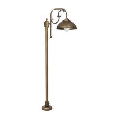 Giovanni Battista Gartenlaterne Messing Glas 148 cm in Bronze Antik IP44 E27* Messinglampen|Rustikale Lampen