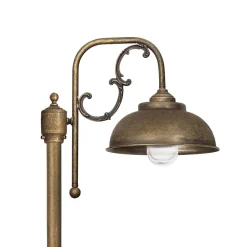 Giovanni Battista Gartenlaterne Messing Glas 148 cm in Bronze Antik IP44 E27* Messinglampen|Rustikale Lampen
