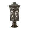 Elstead Gartenleuchte Braun Aluminium Regenglas Weg außen