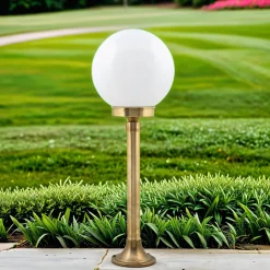 Clearance Lido Gartenleuchte Messing 93cm hoch rostfrei VERIA