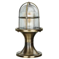 Discount Lido Gartenleuchte Messing 28cm hoch rostfrei SANTORIN